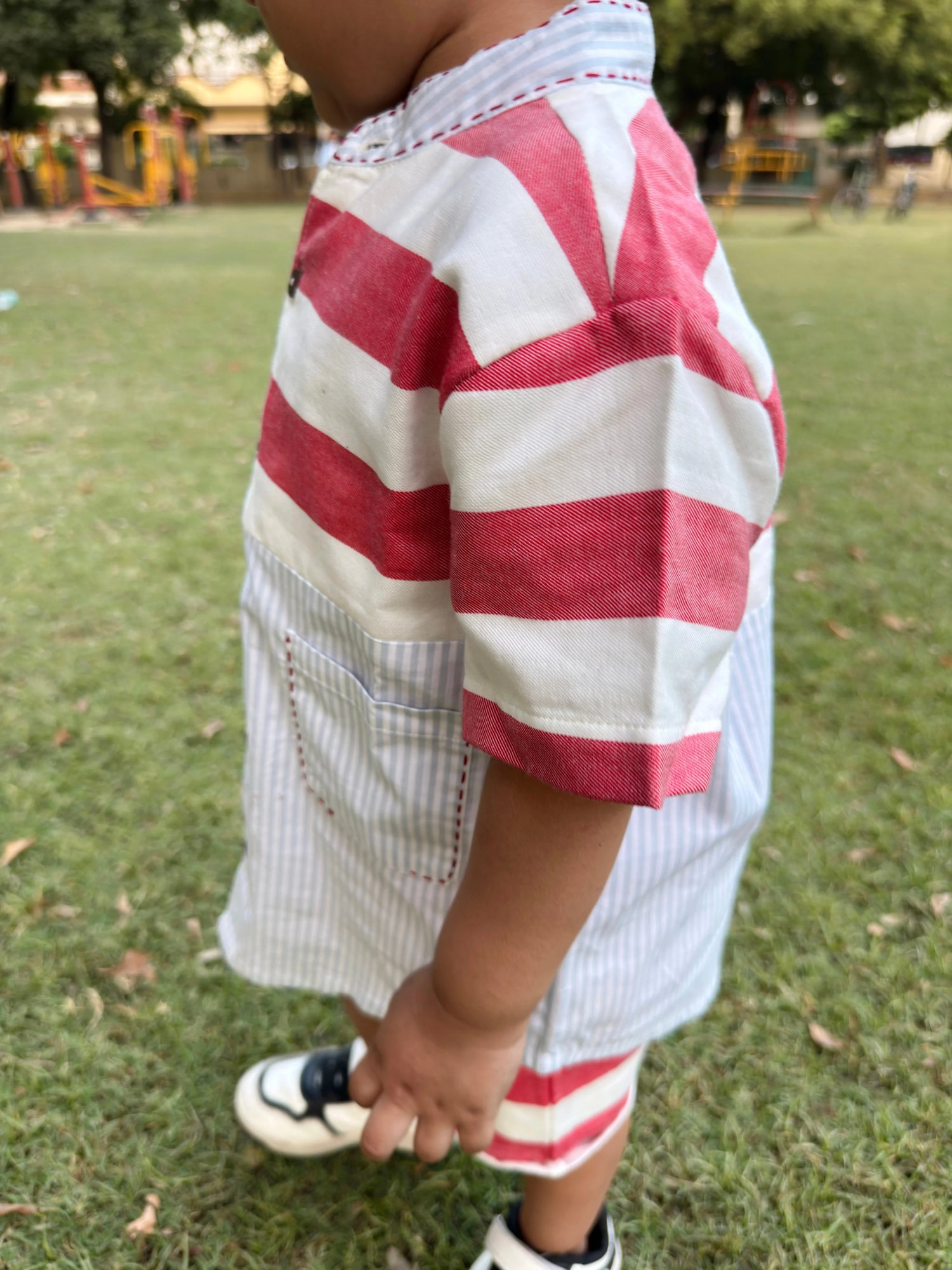 Milo Cotton Linen Striped Summer Co-Ord Set