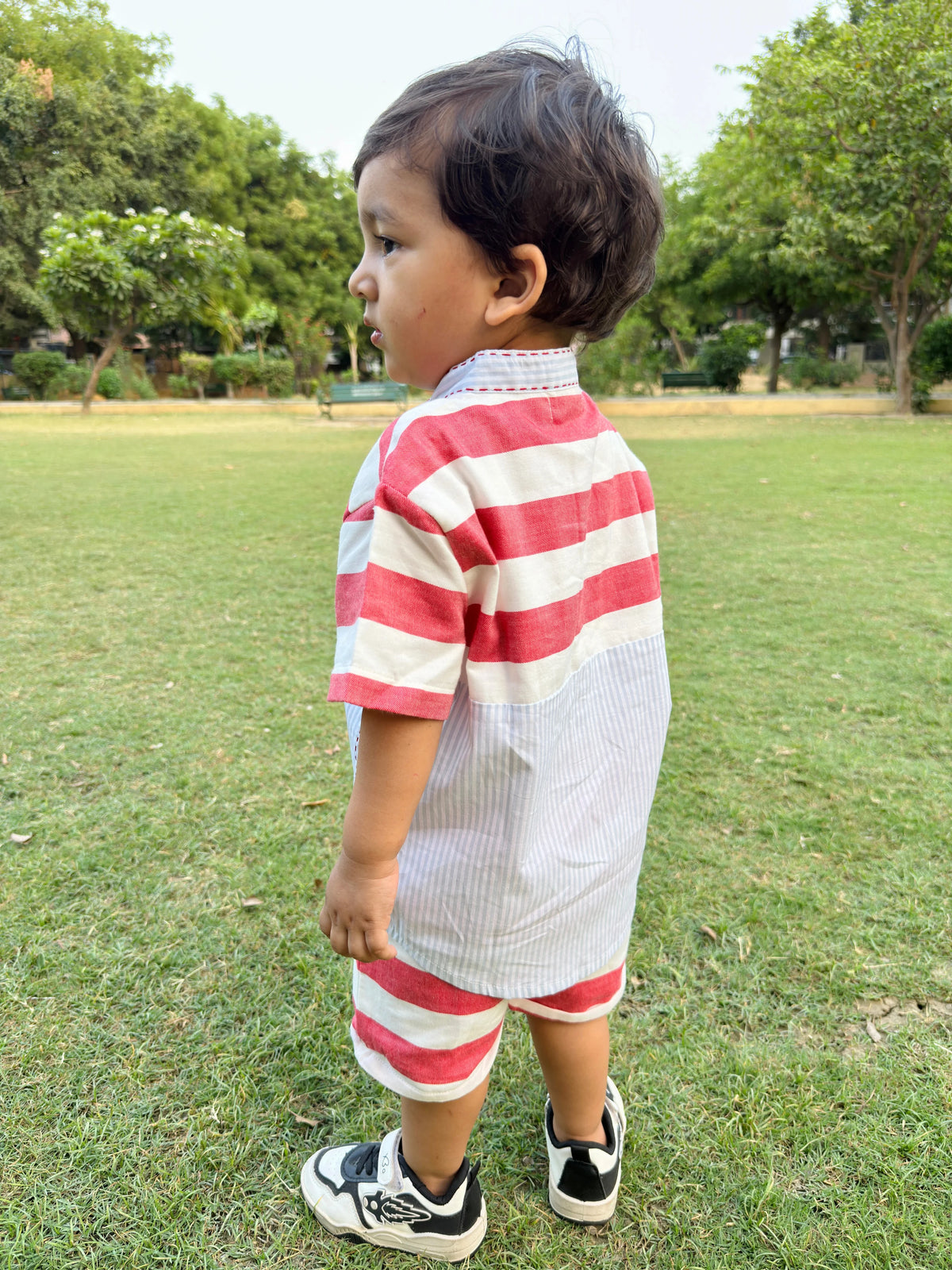 Milo Cotton Linen Striped Summer Co-Ord Set