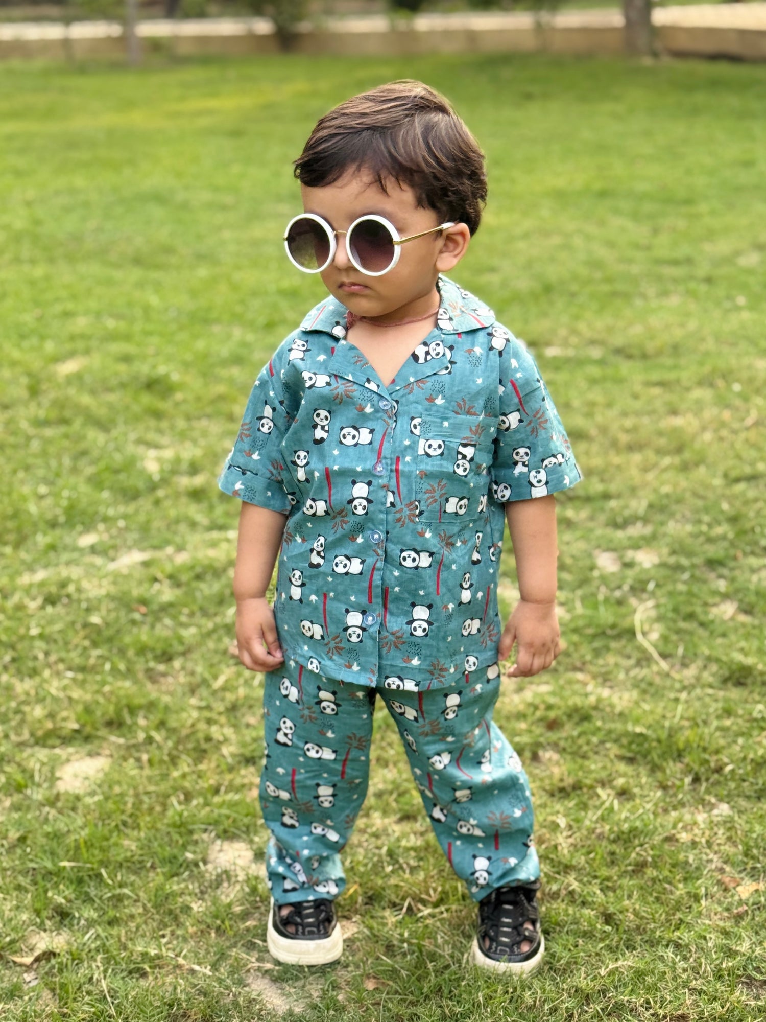 Panda Adventure Cotton nightwear Set