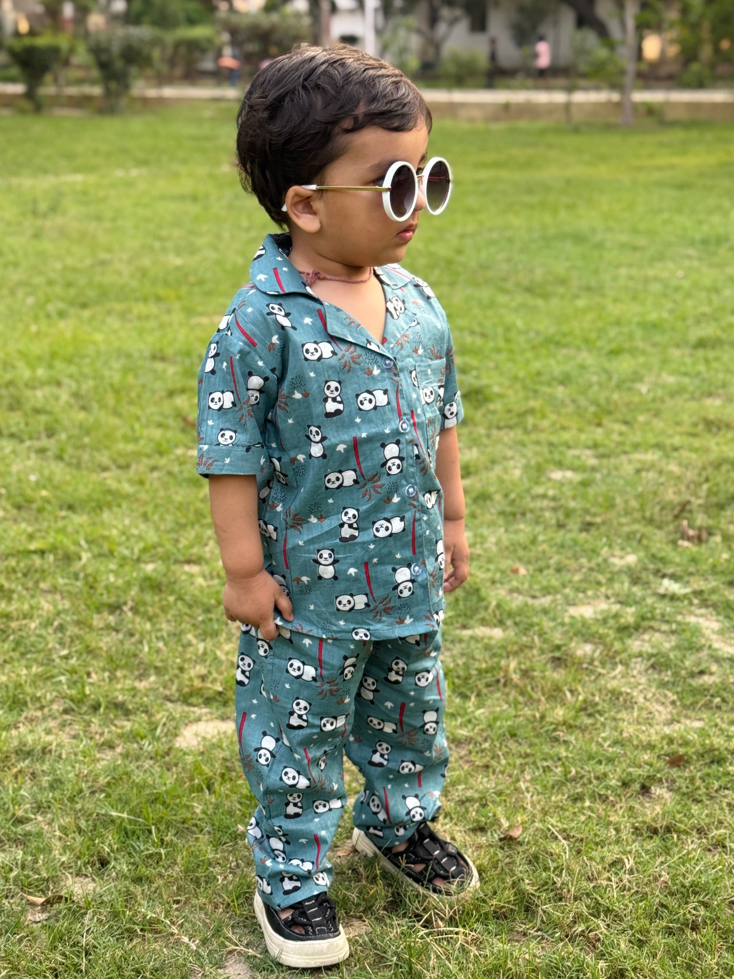 Panda Adventure Cotton nightwear Set