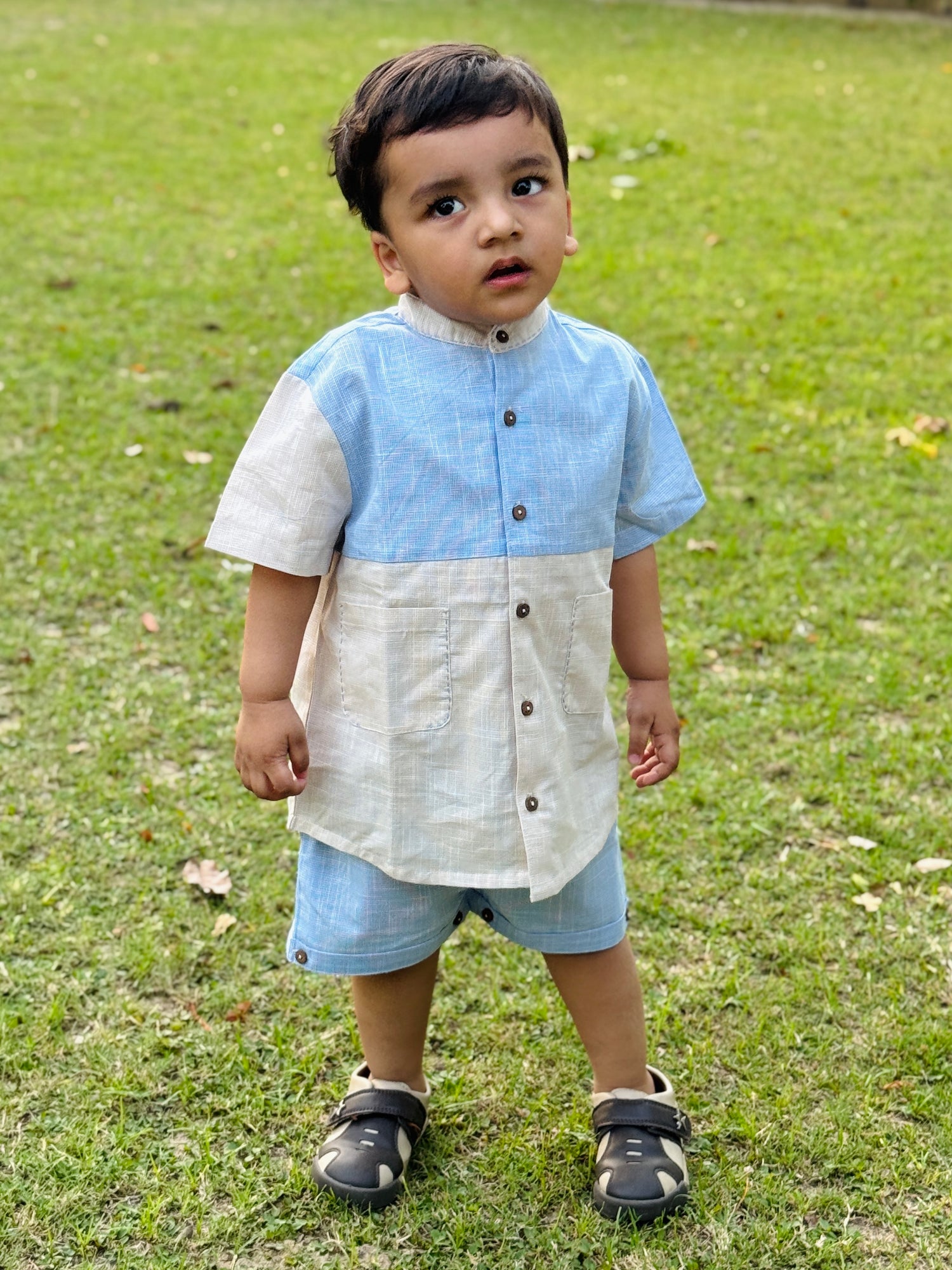 Blue & Beige Co-ord set