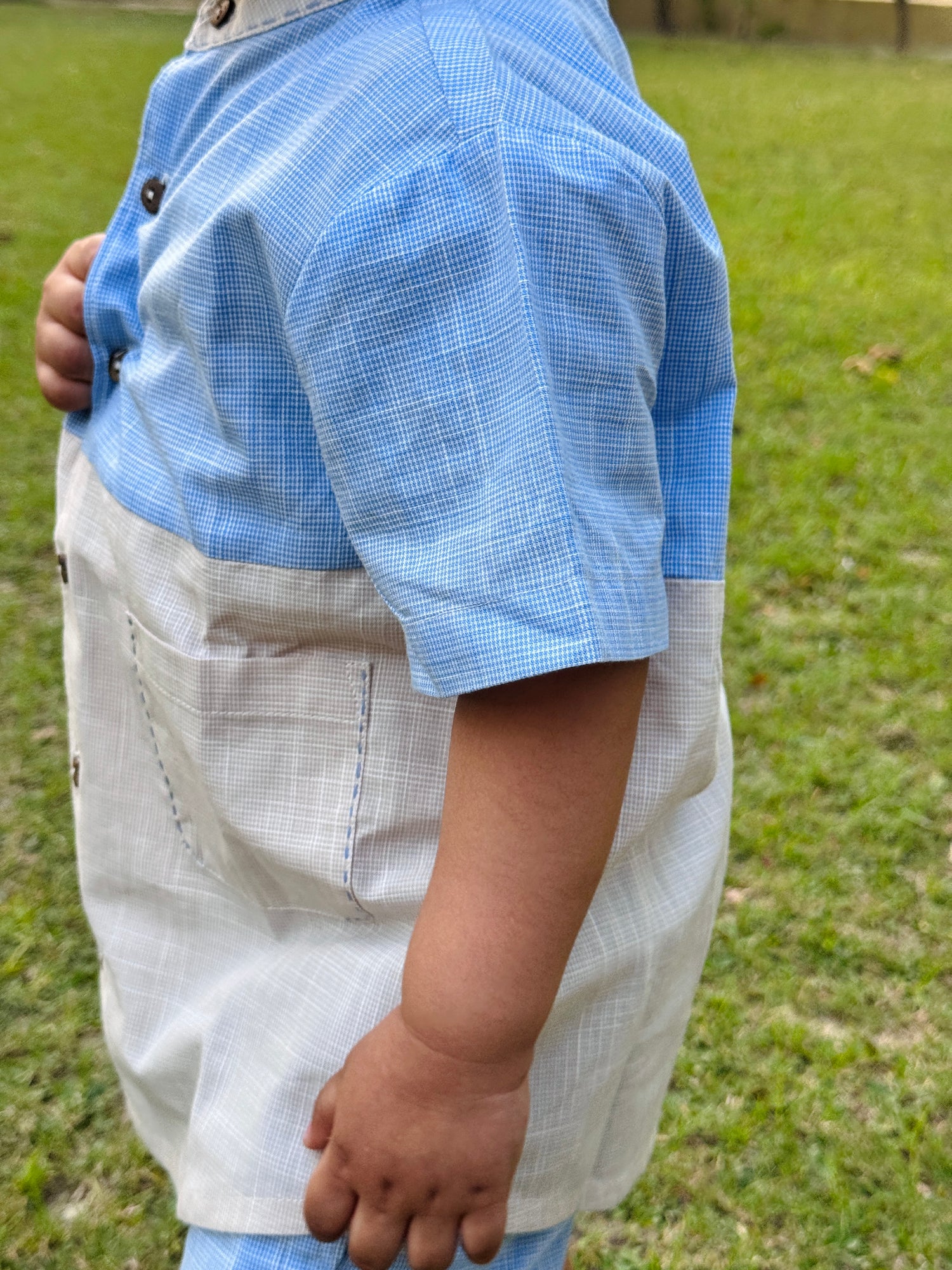 Blue & Beige Co-ord set