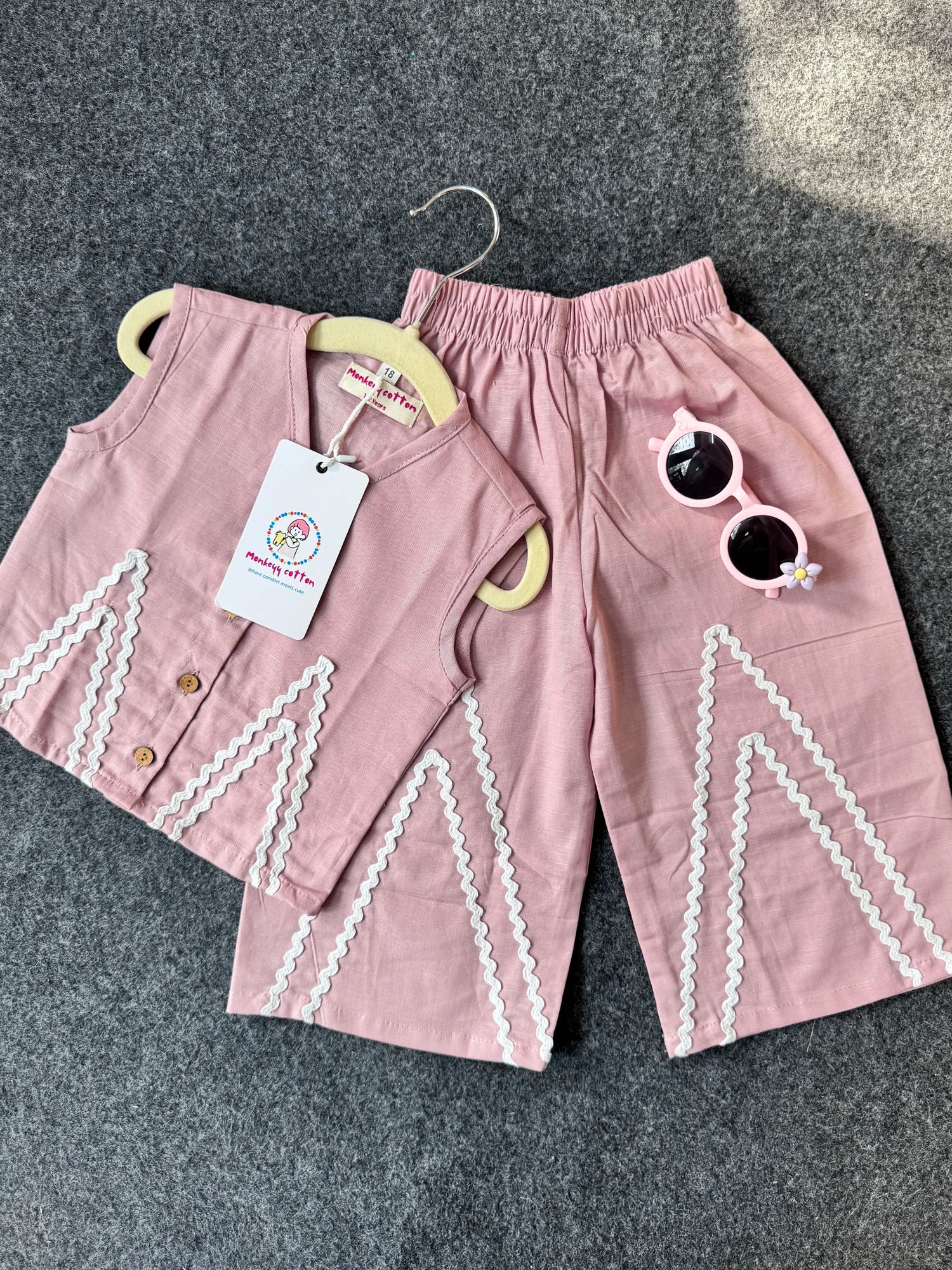 Luna Cotton Ric-Rac Co-Ord Set
