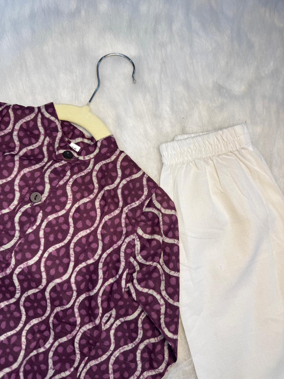 kurta pajama lehri print