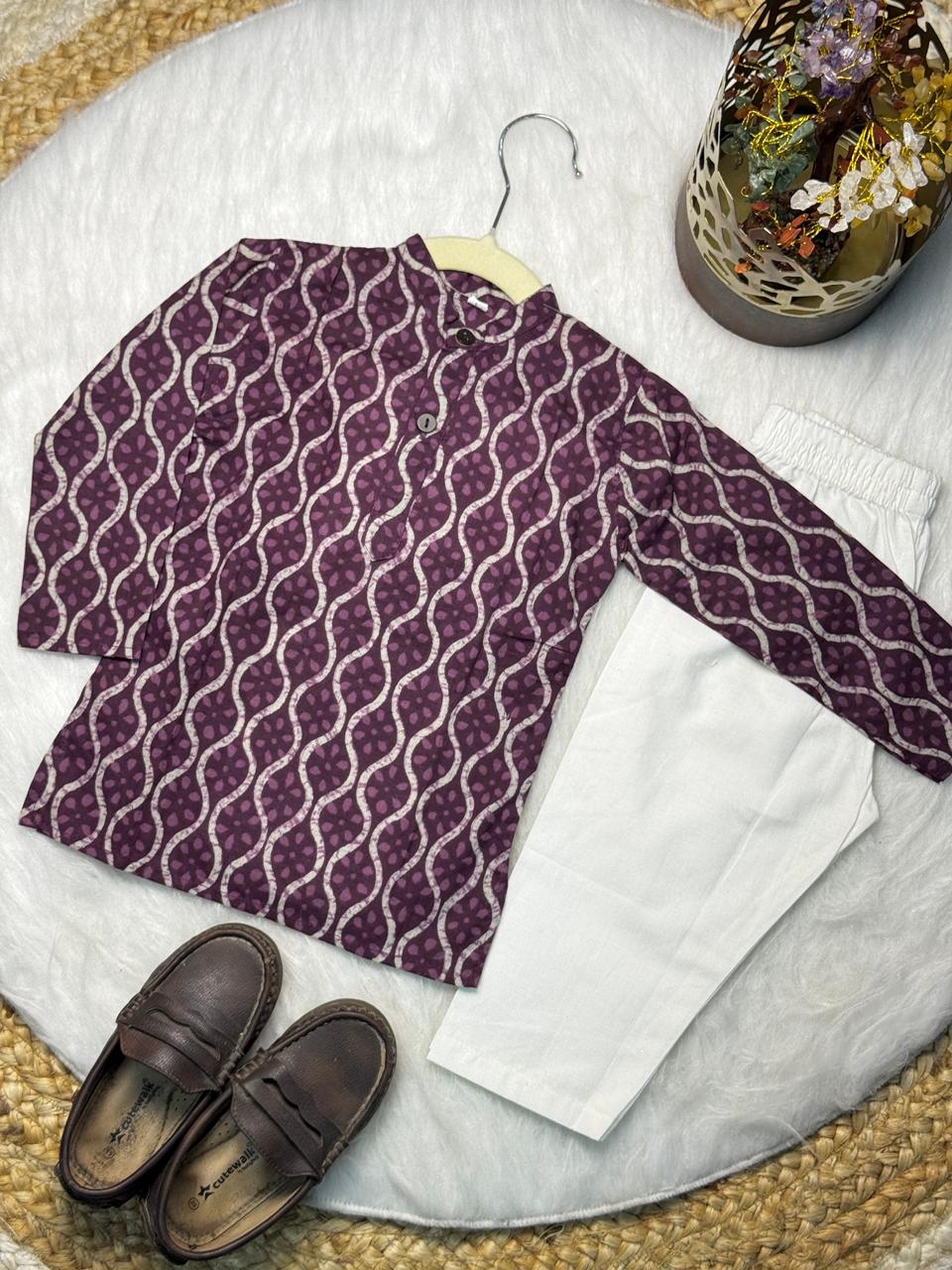 kurta pajama lehri print