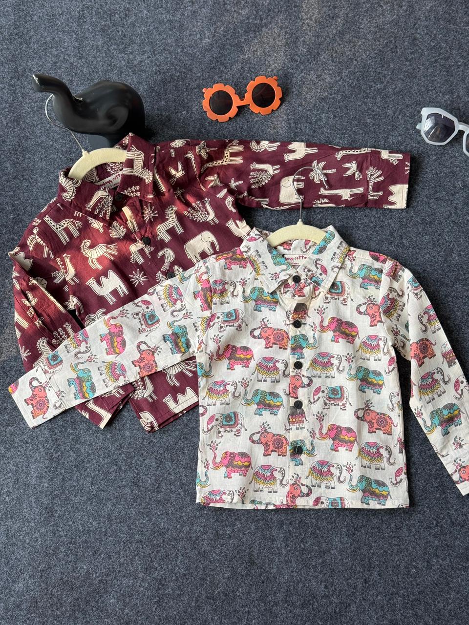 Elephant print shirt