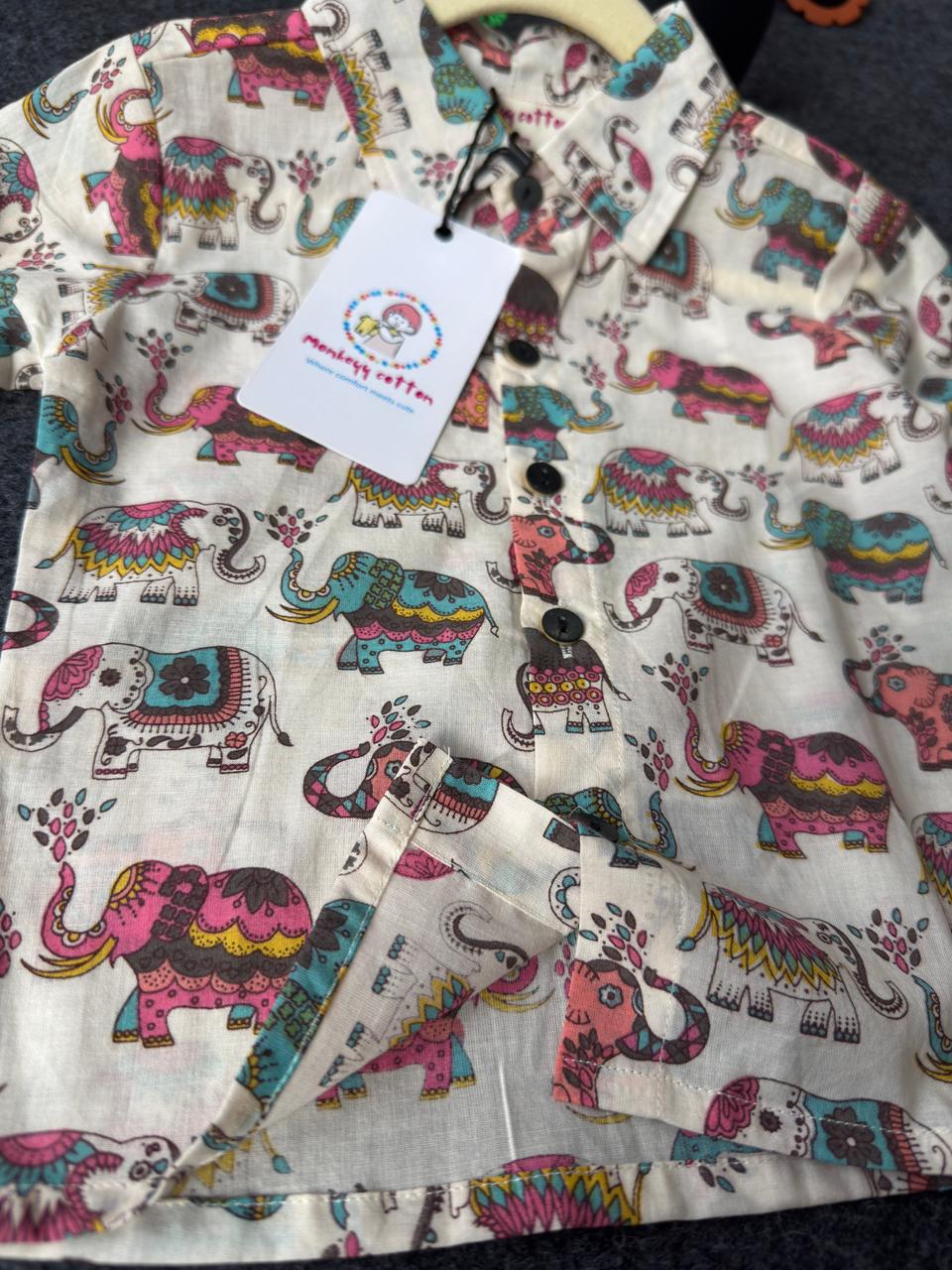 Elephant print shirt