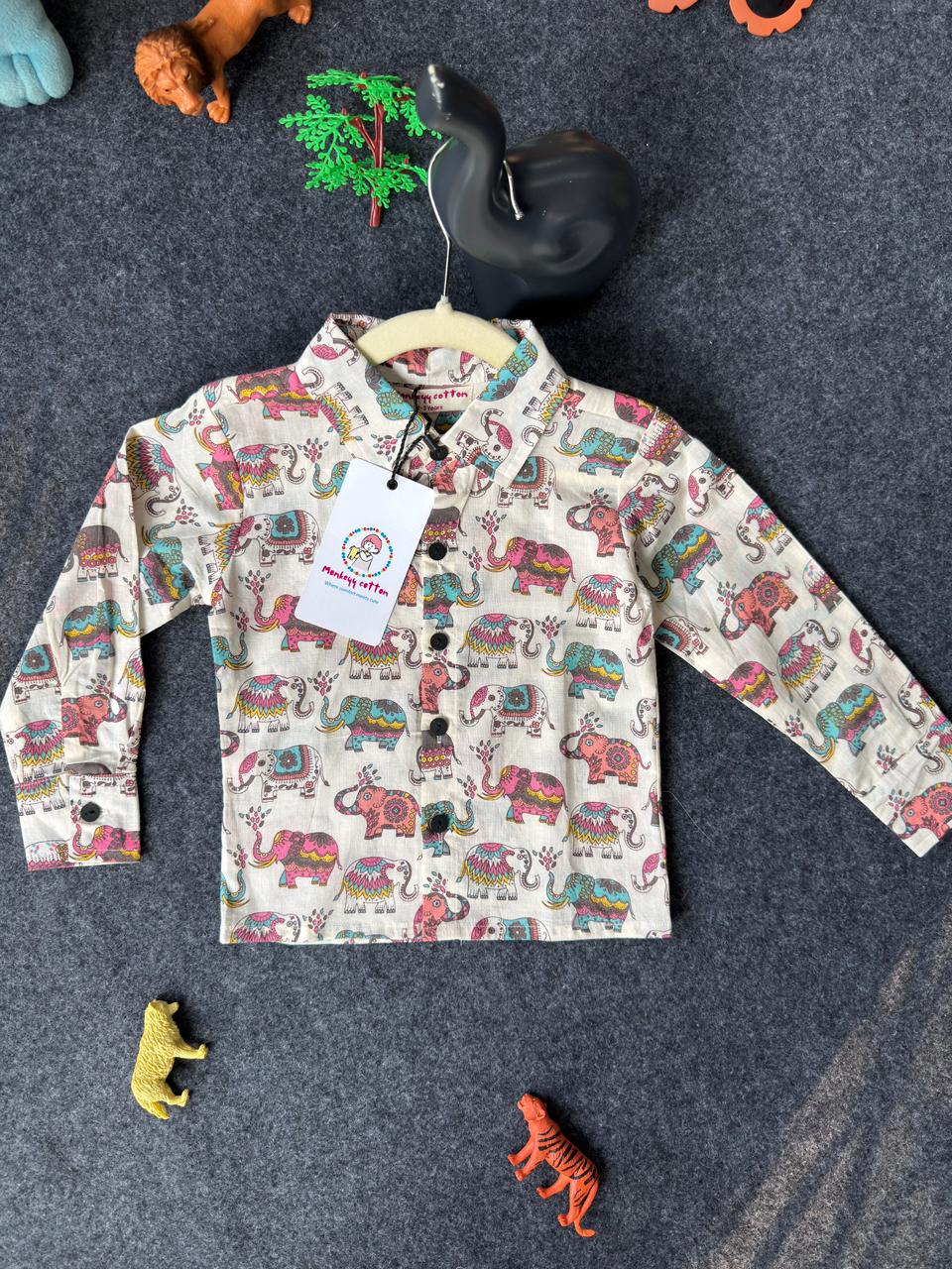Elephant print shirt
