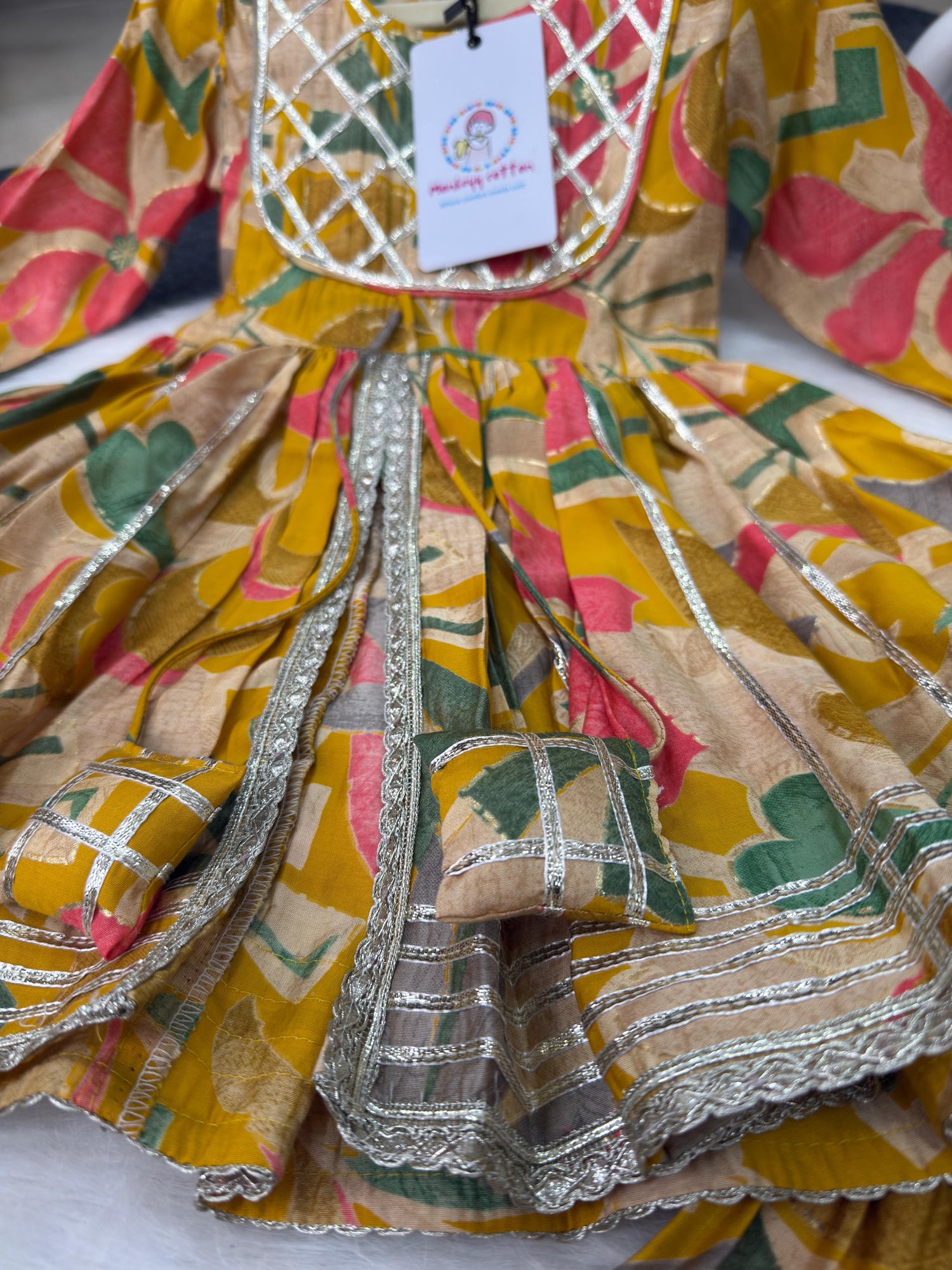 Front slit sharara set