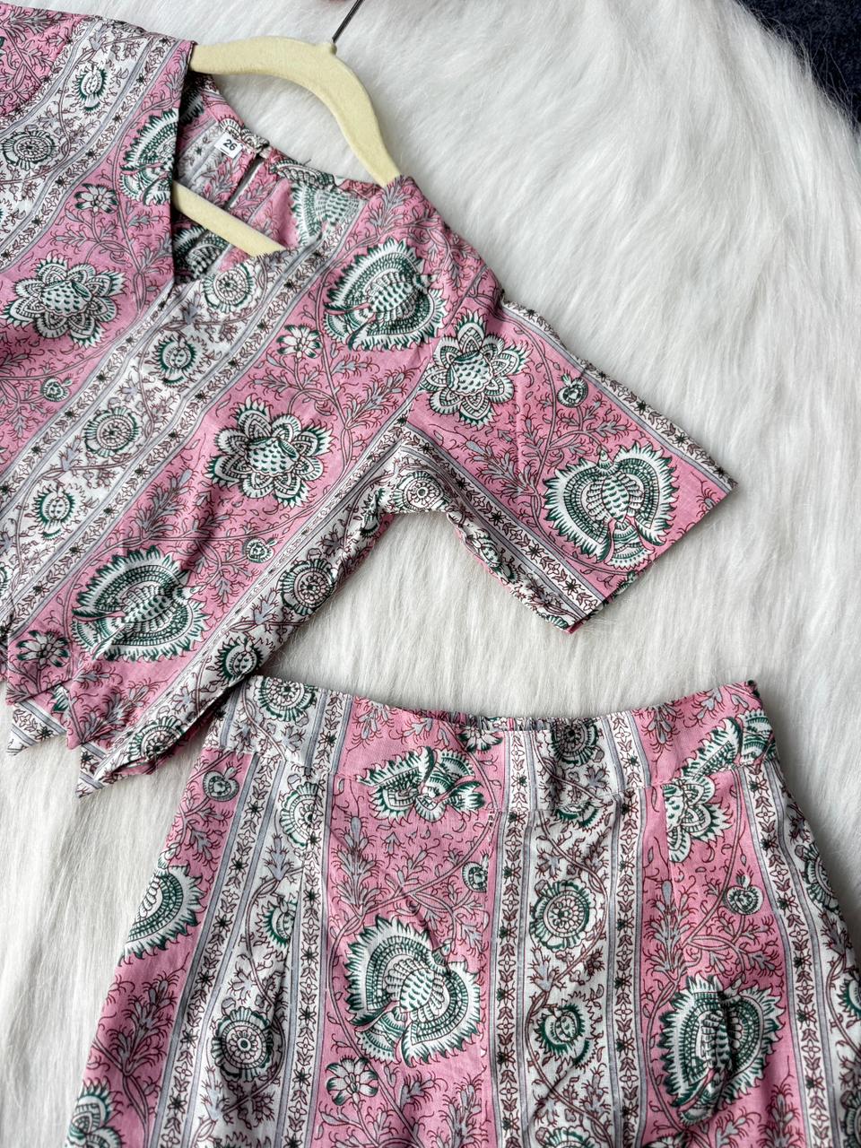 Cotton Zig-zag co-ord set
