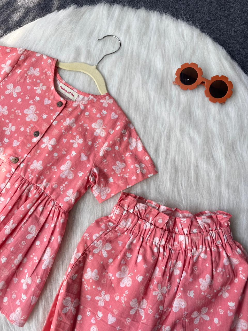 Floral Cotton Top & Pants Set – Soft Summer Co-Ord Outfit