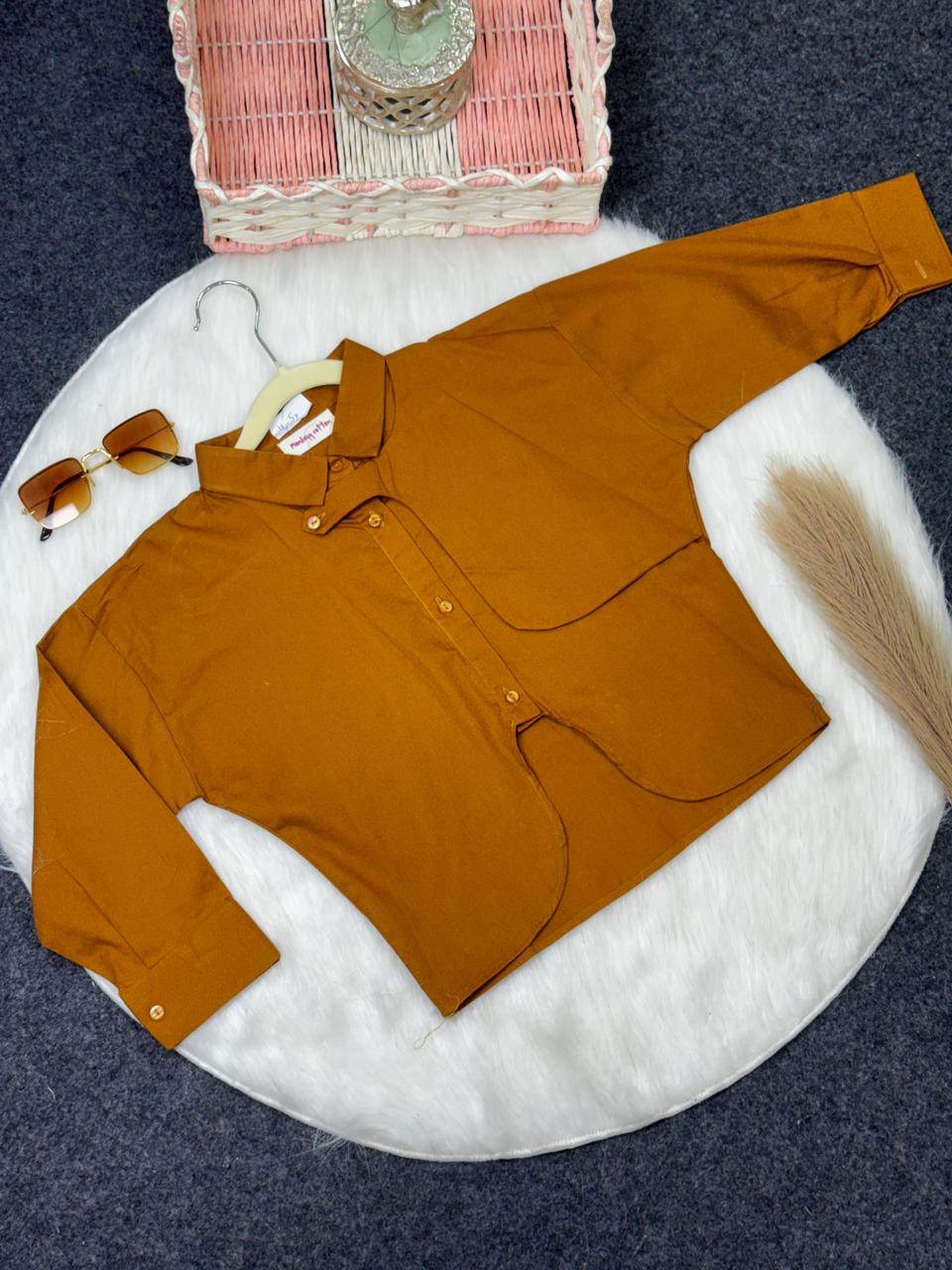 Cotton Shirts brown