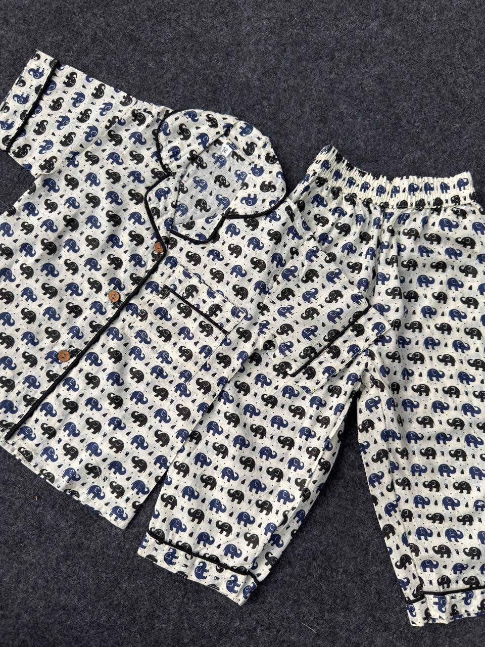 Elephant Print Night Suit