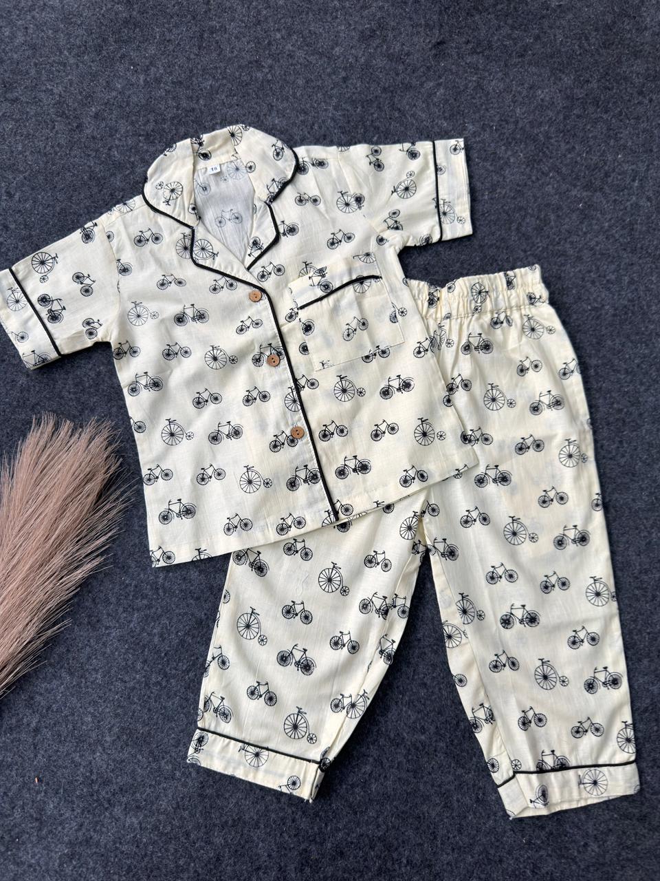 cycle print night suit