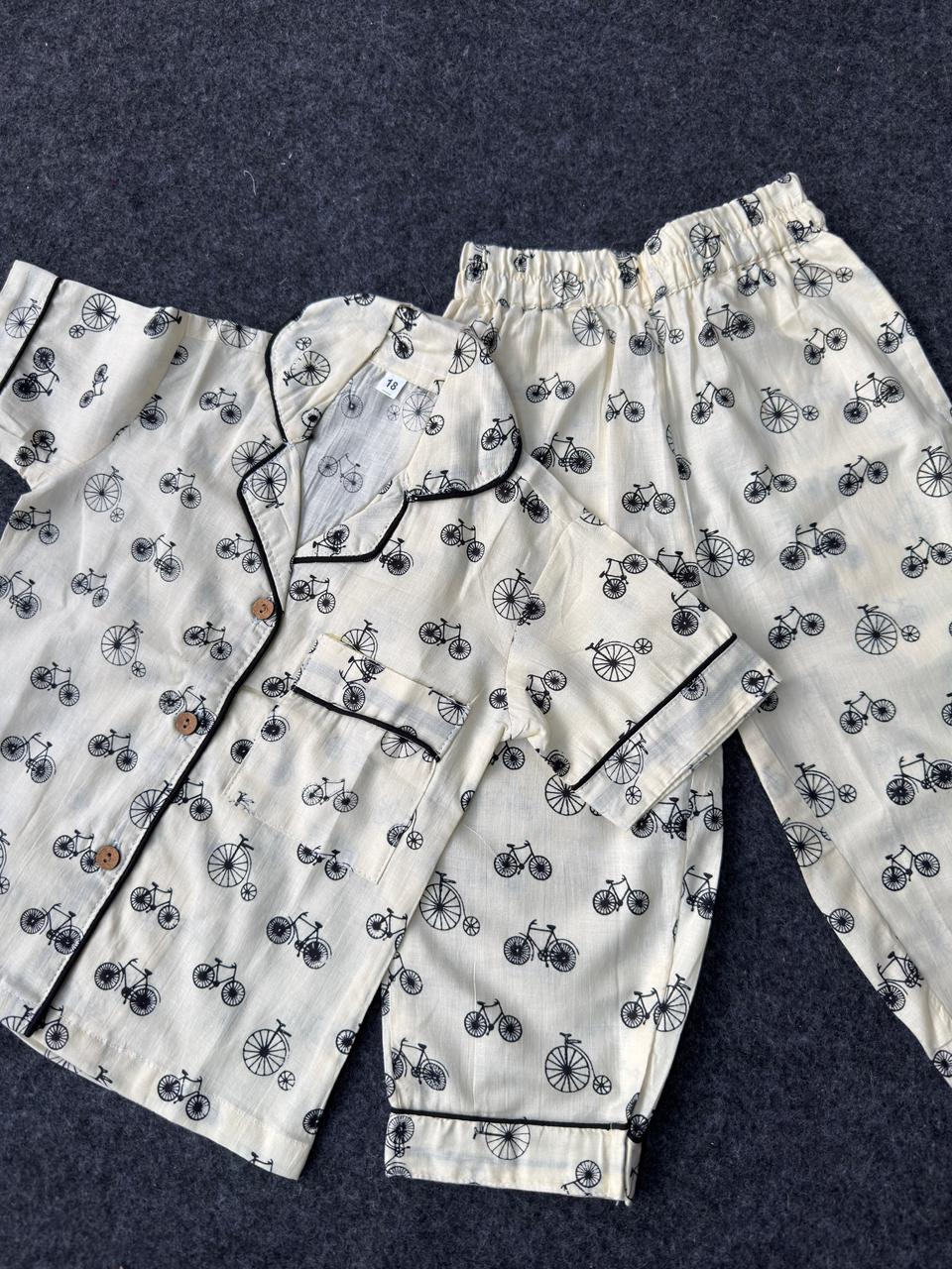 cycle print night suit