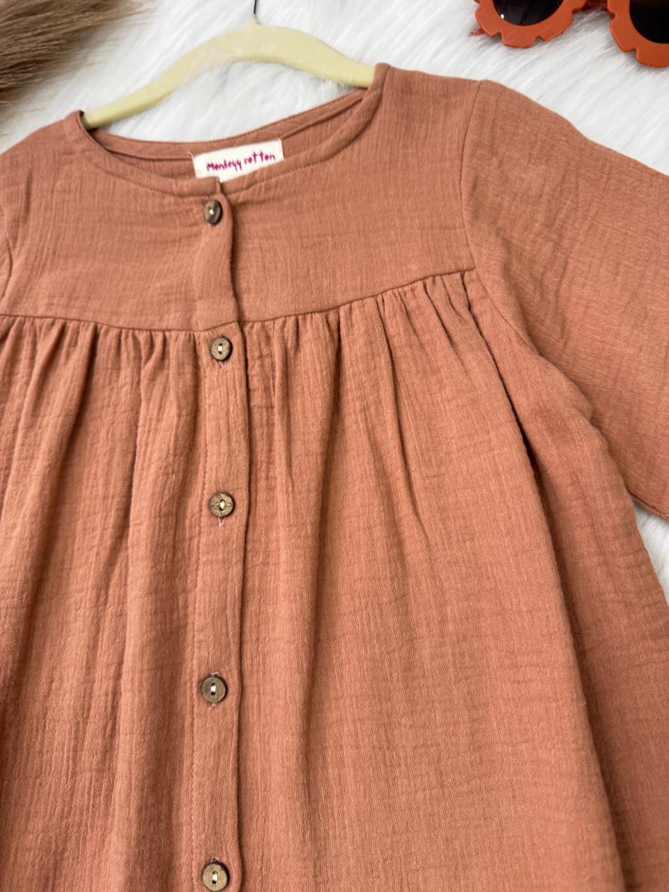Muslin Frock brown