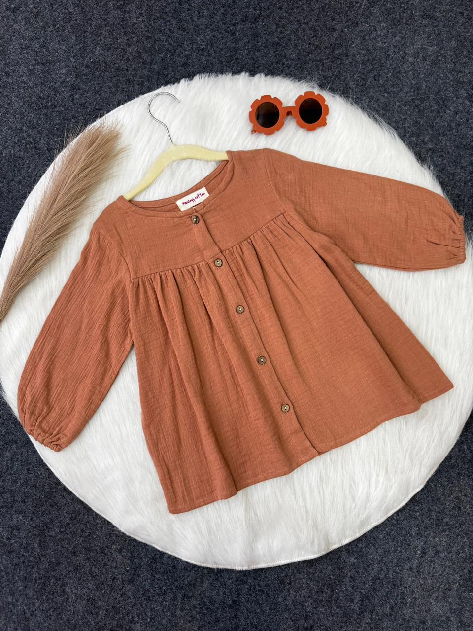 Muslin Frock brown