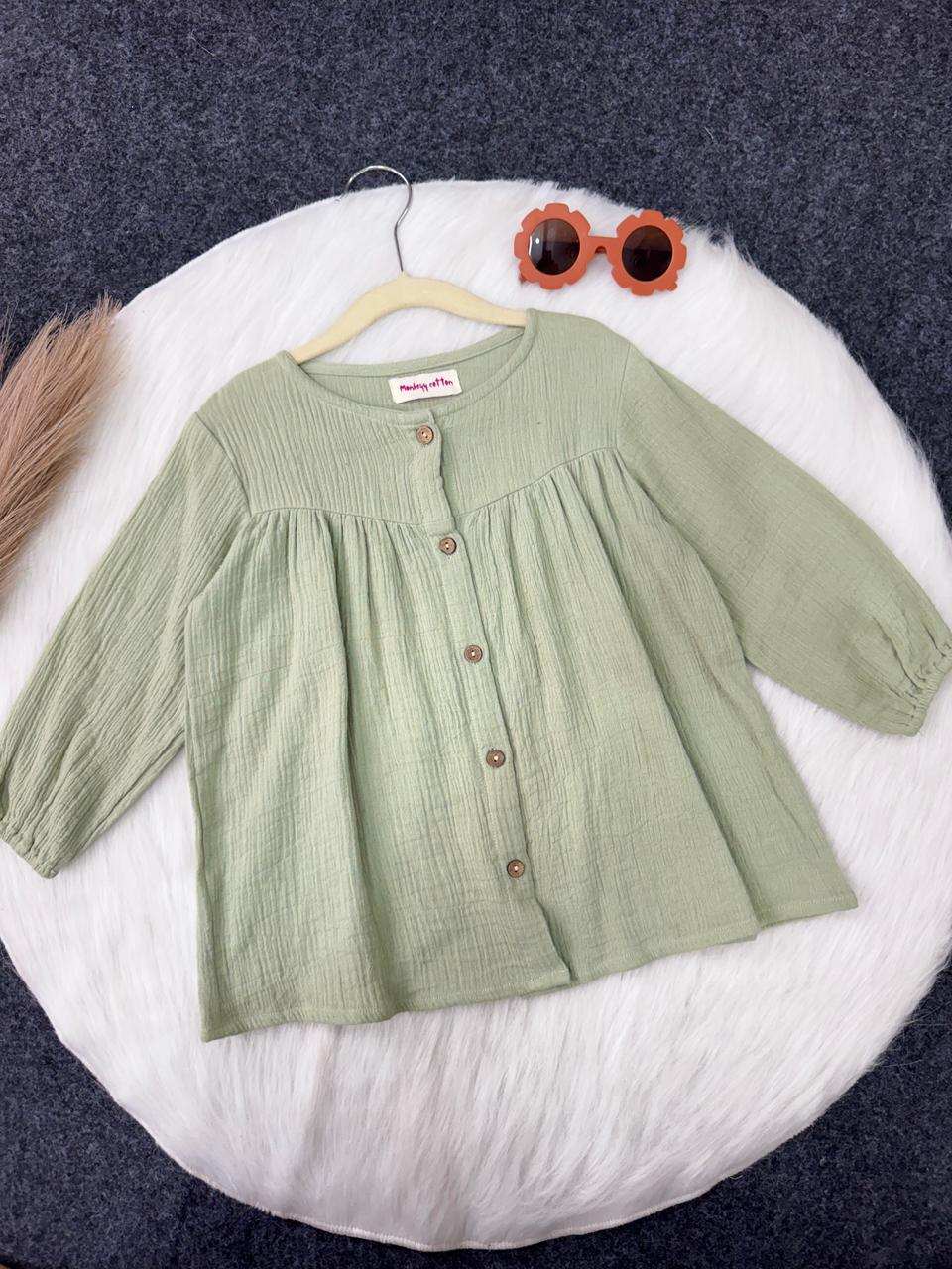 Muslin Frock green