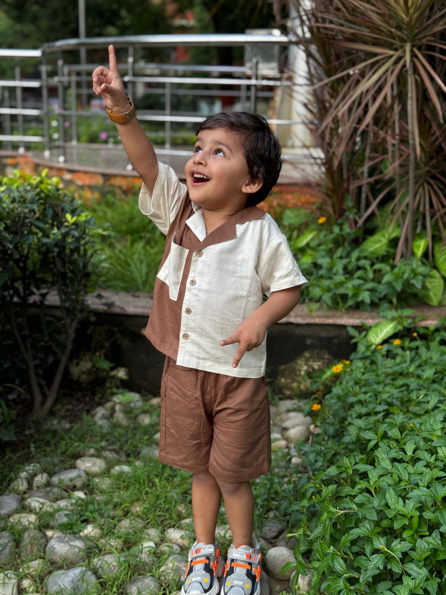 Cotton linen co-ord set dual colour